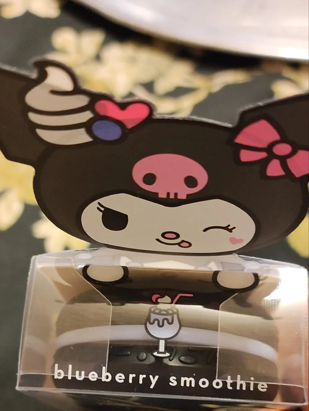 The Crème Shop x Kuromi Macaron Lip Balm - Pink/Black